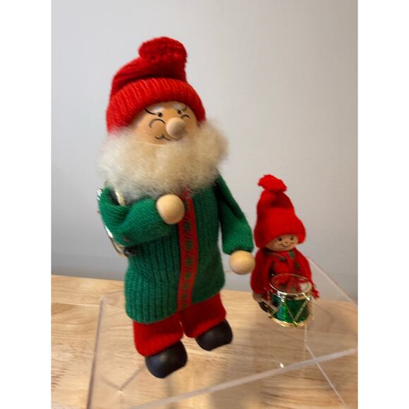 2 Ljungstroms Of Sweden Tomte Wooden Figure Musical Instruments JL - Picture 2 of 12